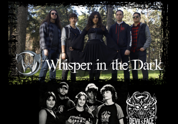 WHISPER IN THE DARK + RED MOON RISE + DEVILS FACE a Palencia