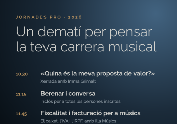 Un dematí per pensar la teva carrera musical Balears, Illes