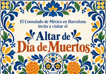 Altar Día de Muertos en el Consulado de México en Barcelona