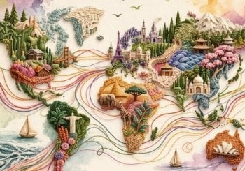 La vuelta al mundo en 30 proyectos tejidos. A cargo de The Sewing Box Barcelona