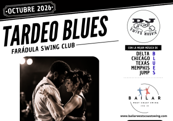 Domingo 11. Tardeo en Farándula Swing Club. Clase + Baile Social Blues Madrid
