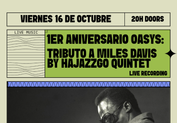 Aniversario OASYS. MILES DAVIS TRIBUTO by Hajazzgo Quintet en Barcelona