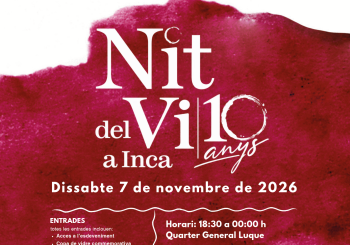 Nit del vi a Inca 2026 - Celebram 10 anys Balears, Illes