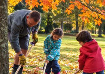 Little green fingers at Fulham Palace London