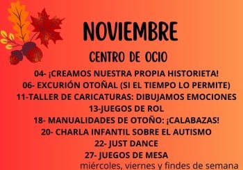 CENTRO DE OCIO MES DE NOVIEMBRE Valladolid