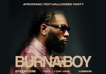 BURNA BOY AFROPIANOFEST HALLOWEEN PARTY London