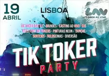Entradas Tik Toker Party en LAV Lisboa Ao Vivo