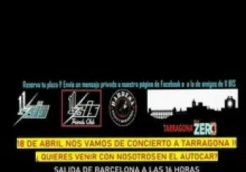 Entrada + Autocar Barcelona a sala Zero Tarragona 18/4/20 en tarragona