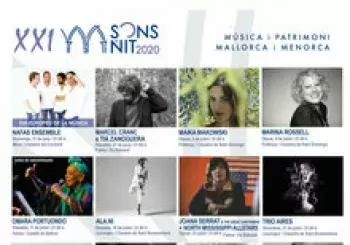Abonament Sons de Nit (10 concerts) en Llucmajor, Maó, Muro, Palma, Pollença, Porreres i Sant Llorenç des Cardassar