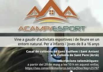 Acampaesport 2020 - Colònia de Sant Pere - Torn 7 en Colònia de Sant Pere, Artà