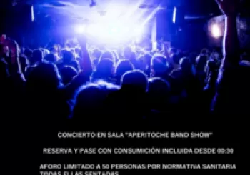 Aperitoche BAND show - RESERVA tu asiento - consumicion incluida. Noche del viernes 3 al sábado en LAS ROZAS