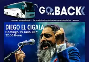 Bus DIEGO EL CIGALA, en el Concert Music Festival en 11139 Chiclana de la Frontera