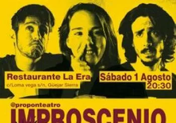Improscenio de Propón Teatro en Restaurante La Era en Güejar Sierra