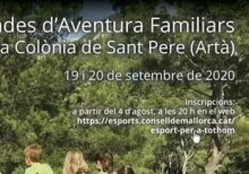 JORNADES D'AVENTURA FAMILIAR - 19 i 20 de setembre de 2020 - Casal de Colònies de Sant Pere (Artà) en Colònia de Sant Pere, Artà