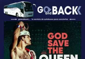 Bus GO SAVE THE QUEEN, en el Concert Music Festival en 11139 Chiclana de la Frontera
