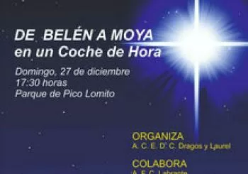 De Belén a Moya en un Coche de Hora - Representación de teatro costumbrista del Belén viviente