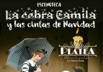 La cebra Camila y las cintas de Navidad. CÍA ESCENOTECA en Sevilla