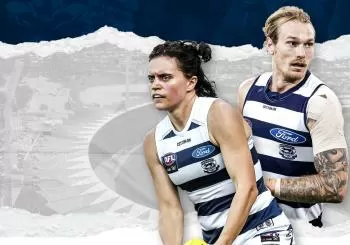 2021 NAB AFL Women's Competition - Geelong Cats v Richmond en South Geelong