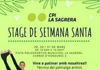 STAGE DE PATINATGE ARTÍSTIC SETMANA SANTA 2021 CPI LA SAGRERA en BARCELONA