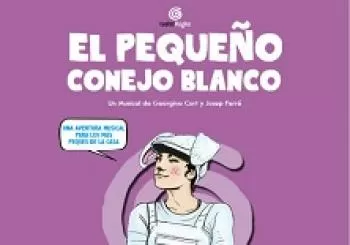 El pequeño conejo blanco en Madrid