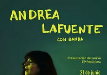 Andrea Lafuente (con banda) en Madrid