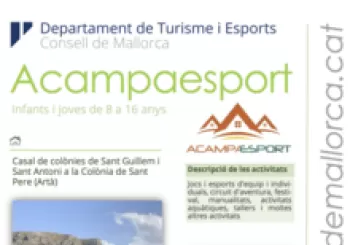 JEE - ACAMPAESPORT - T2 - GRUP B (12 A 16 ANYS): 28 de juny al 4 de juliol 2021 (7 dies) en Artà (Mallorca)