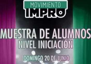 Muestra de Alumnos de la Escuela Movimiento Impro. Nivel Iniciación en Sevilla