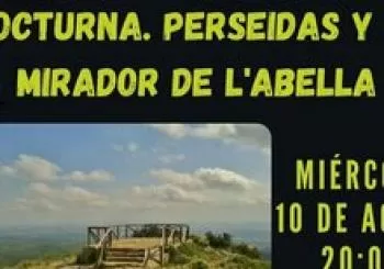 RUTA. PERSEIDAS DESDE EL MIRADOR DE LA ABELLA en SERRA