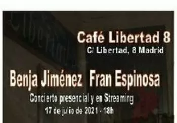 Benja Jiménez y Fran Espinosa en Libertad 8 en Madrid