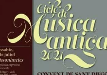 CICLE DE MÚSICA ANTIGA 2021 - Presentació del disc 