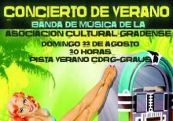 Concierto de la Banda de Música de la Asociación Cultural Gradense en Graus