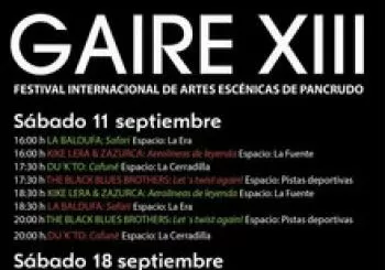 GAIRE XIII. Festival Internacional de Artes Escénicas de Pancrudo