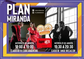 Clases de tango iniciación - Plan Miranda