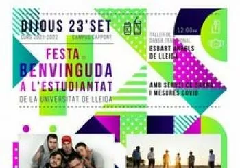 FLASHY ICE CREAM i LO PUTO CAT a la Festa de Benvinguda de la UdL al curs 2021-2022 en Lleida
