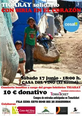 Concierto Benéfico a cargo del grupo folclórico TIGARAY