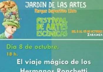 EL JARDIN DE LAS ARTES. EL VIAJE MÁGICO DE LOS HERMANOS RONCHETTI. ALMOZANDIA TEATRO en Zaragoza