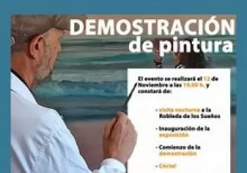 Demostración de pintura en Quejana, Valle de Aiala, ALAVA