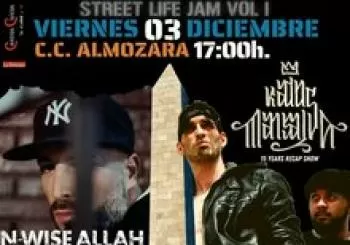 STREET L.I.F.E JAM VOL I (N-WISE / KADOS MANSALVA / MORE / EPI el Rottweiler/ ERIC PLACTON) en ZARAGOZA