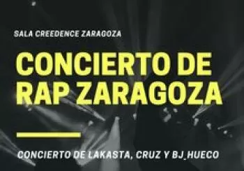 CONCIERTO RAP ZARAGOZA con LAKASTA, CRUZ Y BJ_HUECO - Sala Creedence