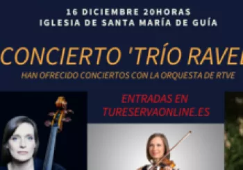 Concierto Centenario Saint Saëns a cargo del ‘Trío Ravel’ en Santa María de Guia