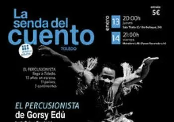 LA SENDA DEL CUENTO - Cuentos para público adulto con El Percusionista de Gorsy Edú desde Guinea Ecuatorial en Toledo