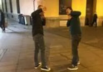 Borja Sumozas y Fernando Villena. no está preparada para esto en Madrid