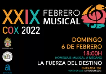 La Fuerza del destino (Homenaje musical a Mecano) en Cox (Alicante)