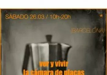 Ver y vivir la cámara de placas por Joan Porredon en Barcelona