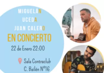 MIGUELÁN, UCEDA, JUAN CALERO, EN CONCIERTO en MADRID