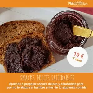 Snacks dulces y saludables