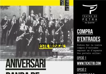 Aniversari Banda de Música de  en Petra