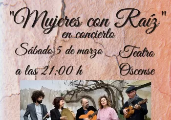 MUJERES CON RAÍZ en concierto en Huéscar