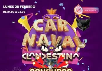 FIESTA DE CARNAVAL @ CLANDESTINA en santa cruz de tenerife
