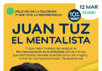 Noche de Magia con Juan Tuz el Mentalista en ALCALÁ DE HENARES